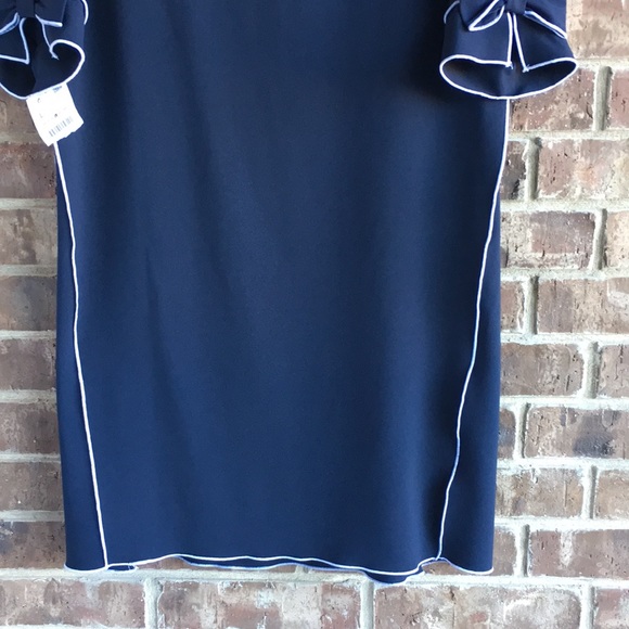 NWT Zara Navy Shift Dress - Picture 6 of 8